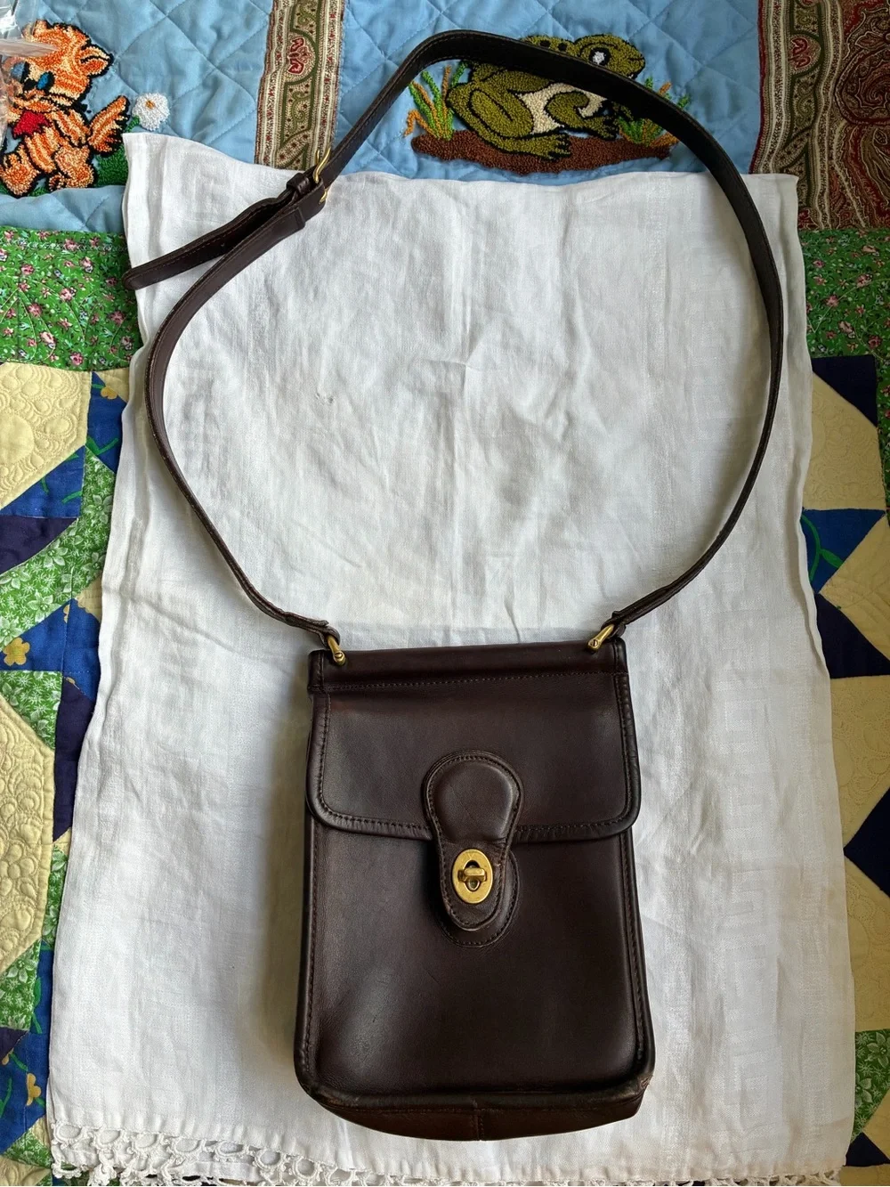 Vintage Coach Murphy bag mahogany